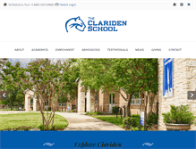 Tablet Screenshot of claridenschool.org